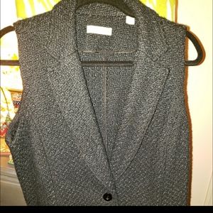 Tweed like vest, medium weight